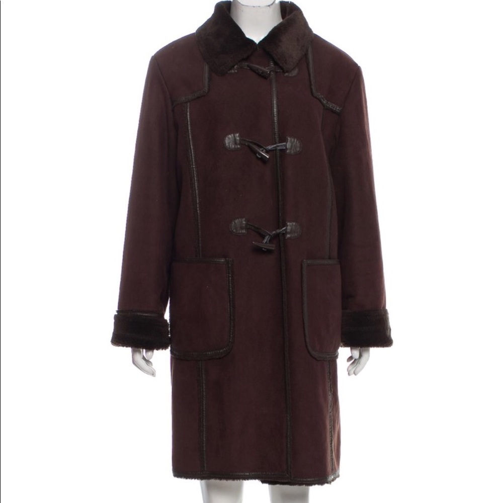 Chic Balmain Faux Shearling Coat